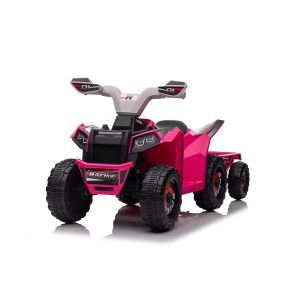 Beast Quad Na Akumulator z przyczepą 6V różowy Wszystkie dziecięce quady/buggy Elektryczne quady dla dzieci