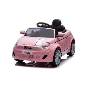 Fiat 500e Elektryczny Samochód Dziecięcy z Pilotem - Różowy Nieuw BerghoffTOYS