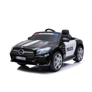 Mercedes Policja SL500 Bolid Dla Dzieci 12V Czarny Sale BerghoffTOYS