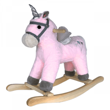 BergHOFF Koń na Biegunach Jednorożec (mały) - Różowy