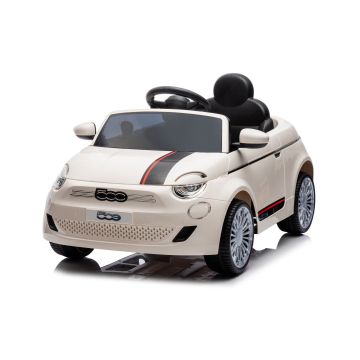 Fiat 500e Elektryczny Samochód Dla Dzieci z Pilotem - Biały